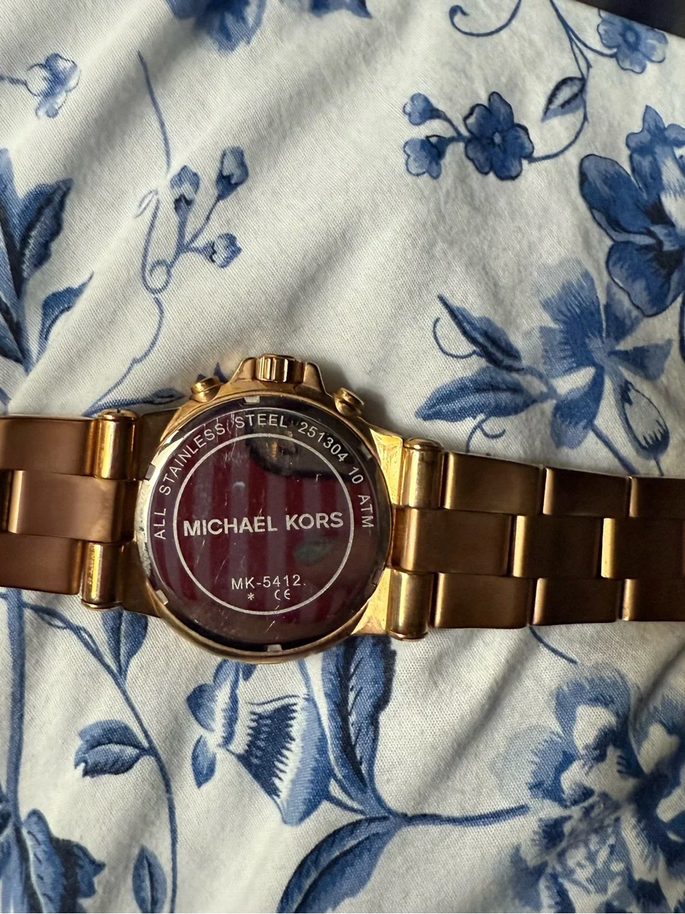 Michael Kors Rose Gold Tone Women's Chronograph Bracelet Watch